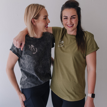 Load image into Gallery viewer, Doubt Shmout Scoop Neck Long Line Tee
